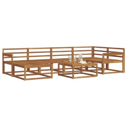 Ensemble de canapés d'extérieur 7 pcs Naturel 525463525463