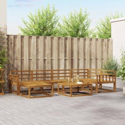 Ensemble de canapés d'extérieur 7 pcs Naturel 525464525464