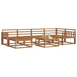 Ensemble de canapés d'extérieur 7 pcs Naturel 525464525464