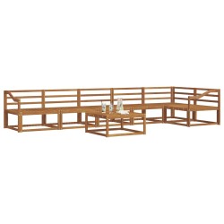 Ensemble de canapés d'extérieur 7 pcs Naturel 525466525466