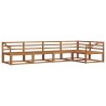 Ensemble de canapés d'extérieur 5 pcs Naturel 525467525467