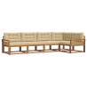 Ensemble de canapés d'extérieur 5 pcs Naturel et Beige 525468525468