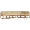 Ensemble de canapés d'extérieur 5 pcs Naturel et Beige 525469525469