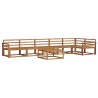 Ensemble de canapés d'extérieur 7 pcs Naturel 525470525470