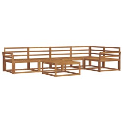 Ensemble de canapés d'extérieur 6 pcs Naturel 525471525471
