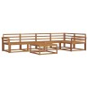 Ensemble de canapés d'extérieur 6 pcs Naturel 525471525471
