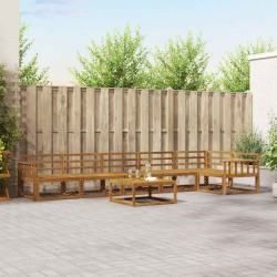 Ensemble de canapés d'extérieur 7 pcs Naturel 525472525472