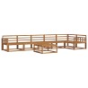 Ensemble de canapés d'extérieur 7 pcs Naturel 525472525472