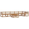 Ensemble de canapés d'extérieur 7 pcs Naturel 525473525473