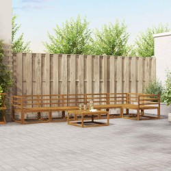 Ensemble de canapés d'extérieur 7 pcs Naturel 525474525474