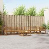 Ensemble de canapés d'extérieur 7 pcs Naturel 525474525474