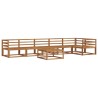 Ensemble de canapés d'extérieur 7 pcs Naturel 525474525474