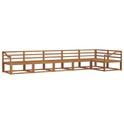 Ensemble de canapés d'extérieur 6 pcs Naturel 525475525475
