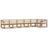 Ensemble de canapés d'extérieur 6 pcs Naturel 525475525475