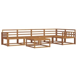 Ensemble de canapés d'extérieur 6 pcs Naturel 525478525478