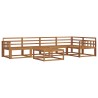 Ensemble de canapés d'extérieur 6 pcs Naturel 525478525478