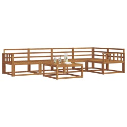 Ensemble de canapés d'extérieur 6 pcs Naturel 525478525478