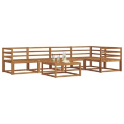 Ensemble de canapés d'extérieur 6 pcs Naturel 525479525479