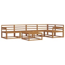 Ensemble de canapés d'extérieur 6 pcs Naturel 525484525484