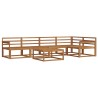 Ensemble de canapés d'extérieur 6 pcs Naturel 525484525484