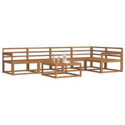 Ensemble de canapés d'extérieur 6 pcs Naturel 525484525484