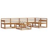 Ensemble de canapés d'extérieur 6 pcs Naturel 525484525484
