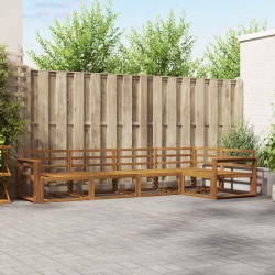 Ensemble de canapés d'extérieur 5 pcs Naturel 525485525485