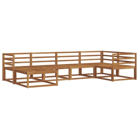 Ensemble de canapés d'extérieur 6 pcs Naturel 525490525490