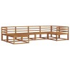 Ensemble de canapés d'extérieur 6 pcs Naturel 525490525490