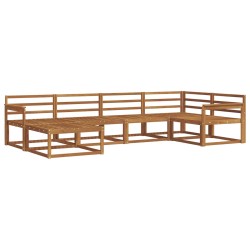 Ensemble de canapés d'extérieur 6 pcs Naturel 525491525491
