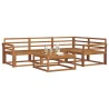 Ensemble de canapés d'extérieur 5 pcs Naturel 525499525499