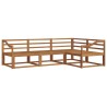 Ensemble de canapés d'extérieur 4 pcs Naturel 525502525502