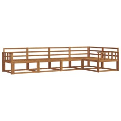 Ensemble de canapés d'extérieur 5 pcs Naturel 525504525504