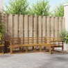 Ensemble de canapés d'extérieur 4 pcs Naturel 525515525515