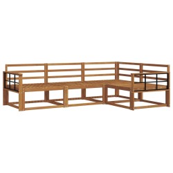 Ensemble de canapés d'extérieur 4 pcs Naturel 525515525515