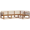 Ensemble de canapés d'extérieur 4 pcs Naturel 525515525515