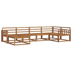 Ensemble de canapés d'extérieur 6 pcs Naturel 525521525521