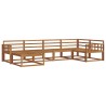 Ensemble de canapés d'extérieur 6 pcs Naturel 525521525521