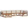 Ensemble de canapés d'extérieur 6 pcs Naturel 525523525523