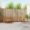 Ensemble de canapés d'extérieur 6 pcs Naturel 525524525524