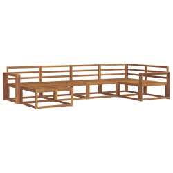 Ensemble de canapés d'extérieur 6 pcs Naturel 525524525524
