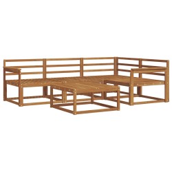 Ensemble de canapés d'extérieur 5 pcs Naturel 525525525525