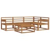 Ensemble de canapés d'extérieur 5 pcs Naturel 525525525525