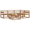 Ensemble de canapés d'extérieur 5 pcs Naturel 525525525525