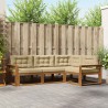 Ensemble de canapés d'extérieur 4 pcs Naturel et Beige 525527525527