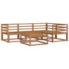 Ensemble de canapés d'extérieur 5 pcs Naturel 525529525529