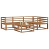 Ensemble de canapés d'extérieur 5 pcs Naturel 525529525529