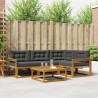 Ensemble de canapés d'extérieur 5 pcs Naturel et Anthracite 525533525533