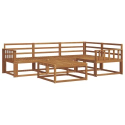 Ensemble de canapés d'extérieur 5 pcs Naturel 525536525536