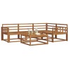 Ensemble de canapés d'extérieur 5 pcs Naturel 525536525536